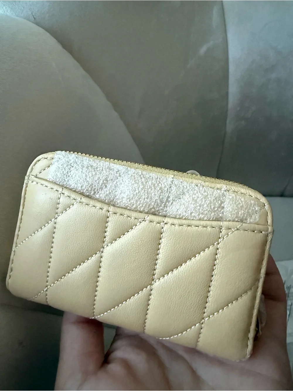 Coach card case vanilla